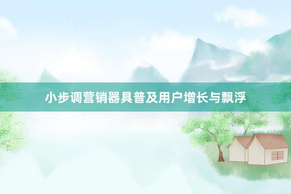 小步调营销器具普及用户增长与飘浮